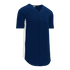 Athletic Knit Full Button Baseball Jersey with Contrast Mesh Inserts (BA1890)